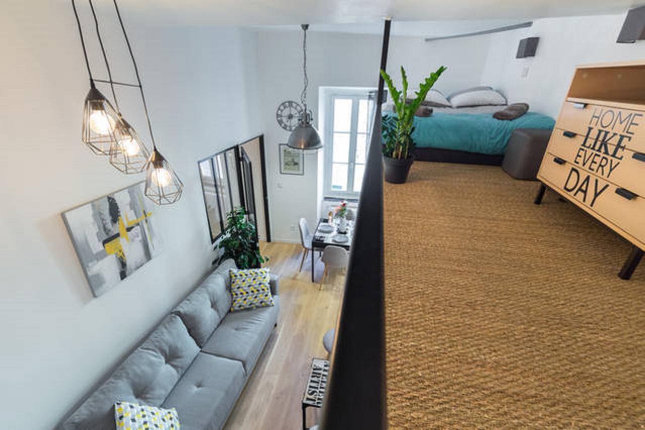 Angle Droit- Loft Charmant Et Atypique, Climatisation, Vieux-Nizza Esterno foto